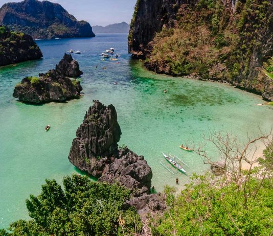 Birds eye view of cadlao lagoon