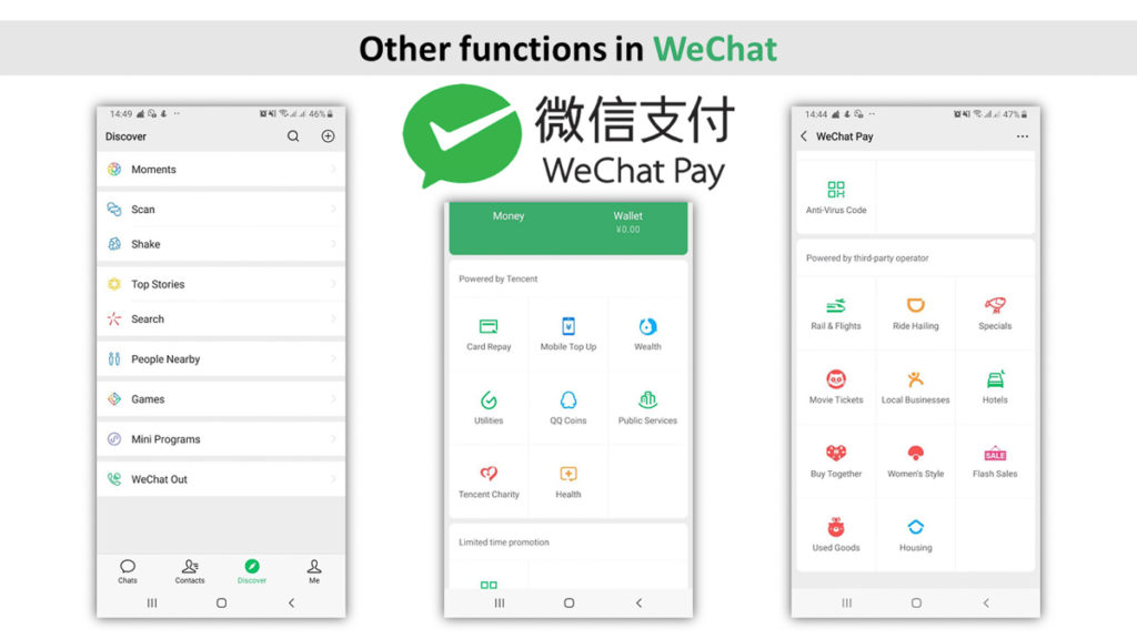 wechat pay alipay six more chinese