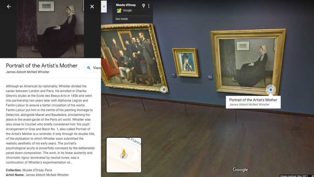 Google Arts and Culture Musee d'Orsay - Good News Related to COVID-19
