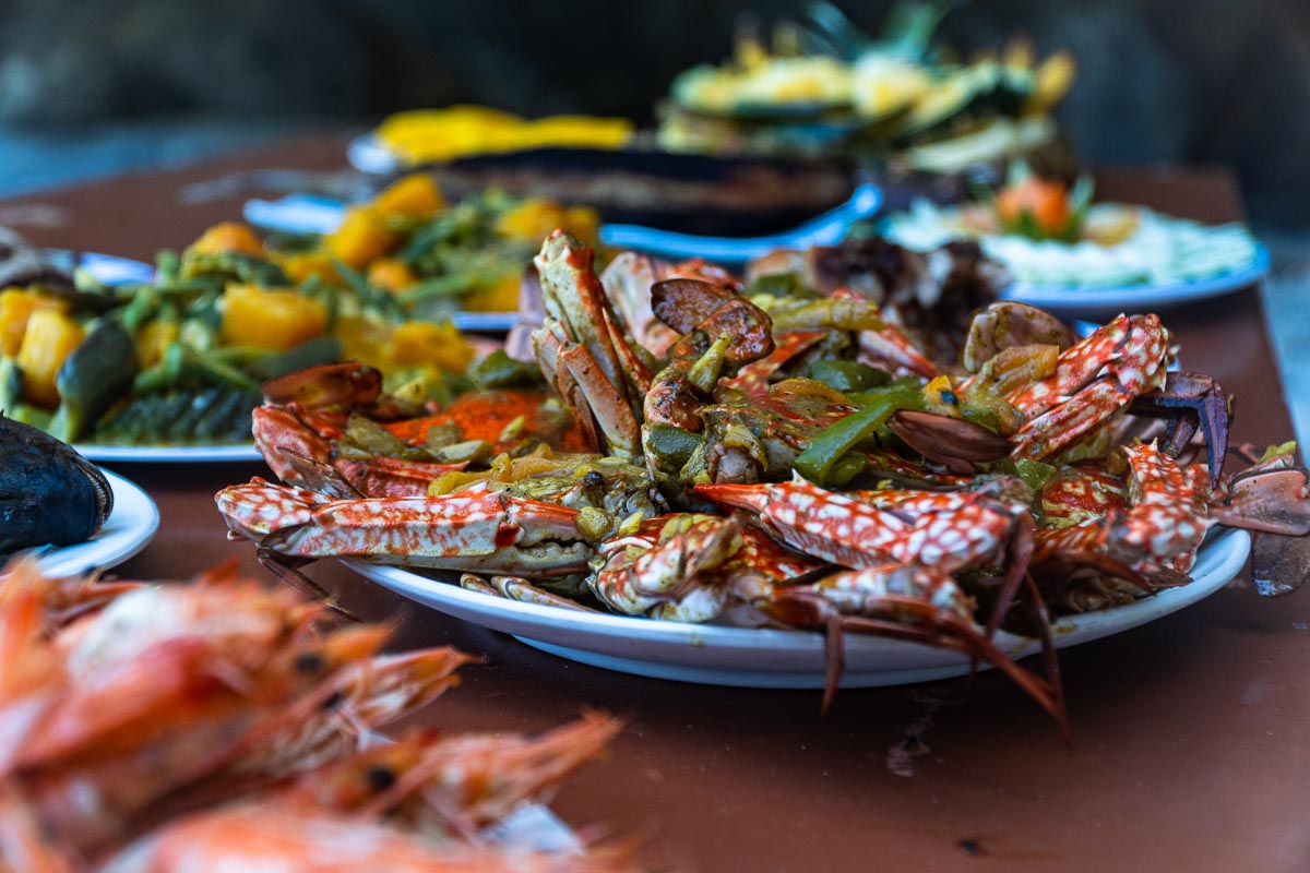 Grilled flower crab lunch - things to do in El Nido