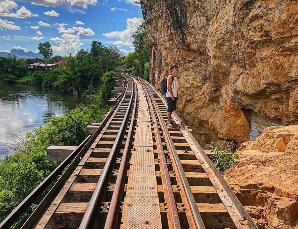 Kanchanaburi death railway - instagrammable places in Thailand