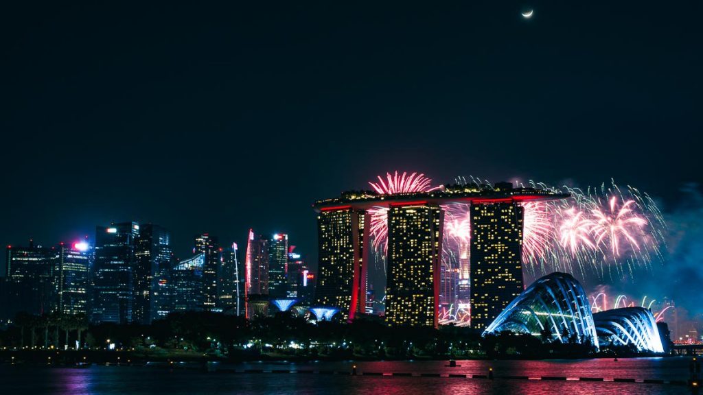 Marina Bay Skyline Night 