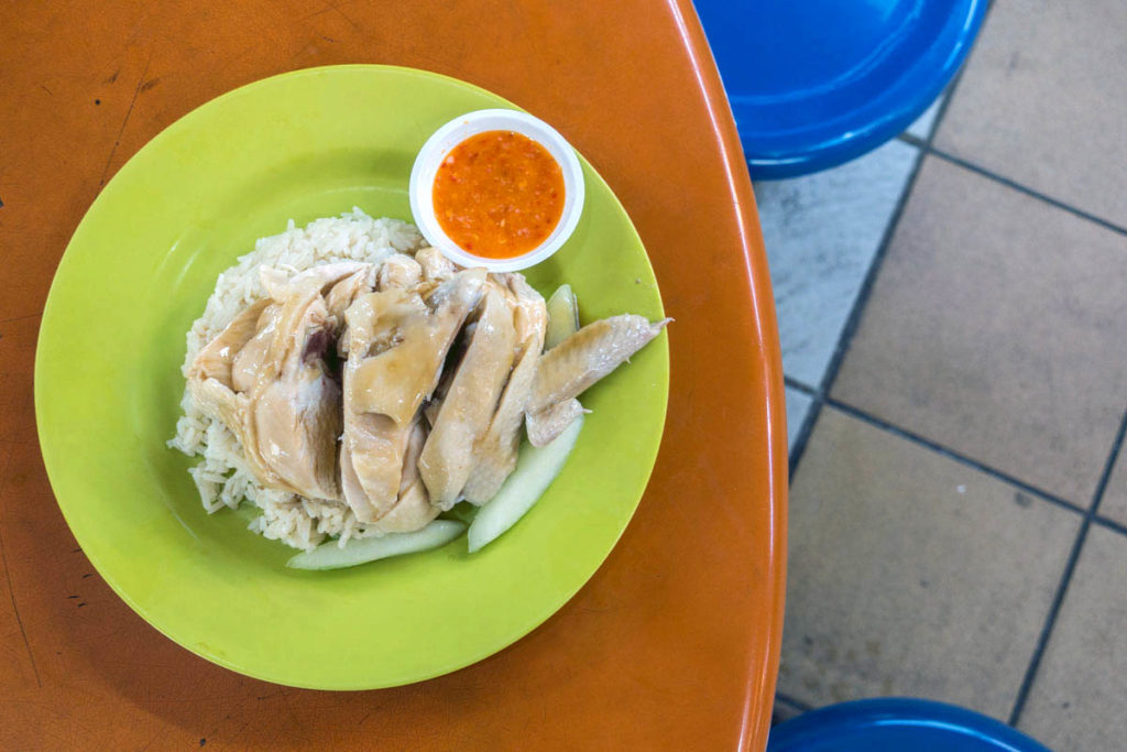 Maxwell Food Centre Tian Tian Chicken Rice Plate  - Things to eat in Singapore