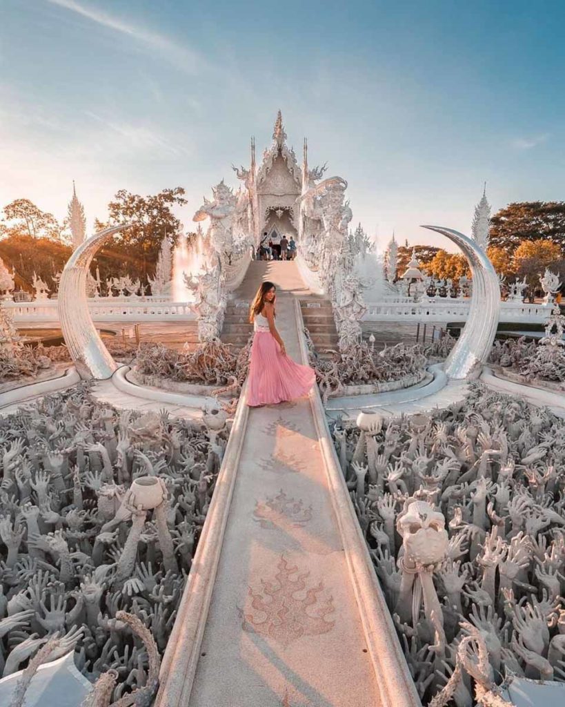 Wat Rong Khun Chiang Mai White Temple - Instagrammable Places in Thailand