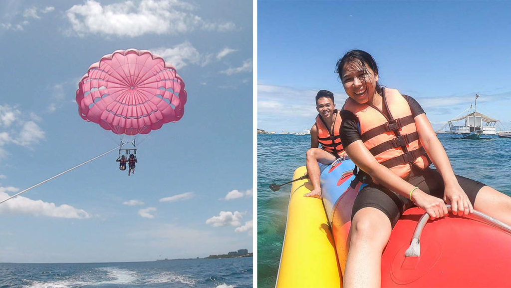 watersports on mactan island - cebu itinerary