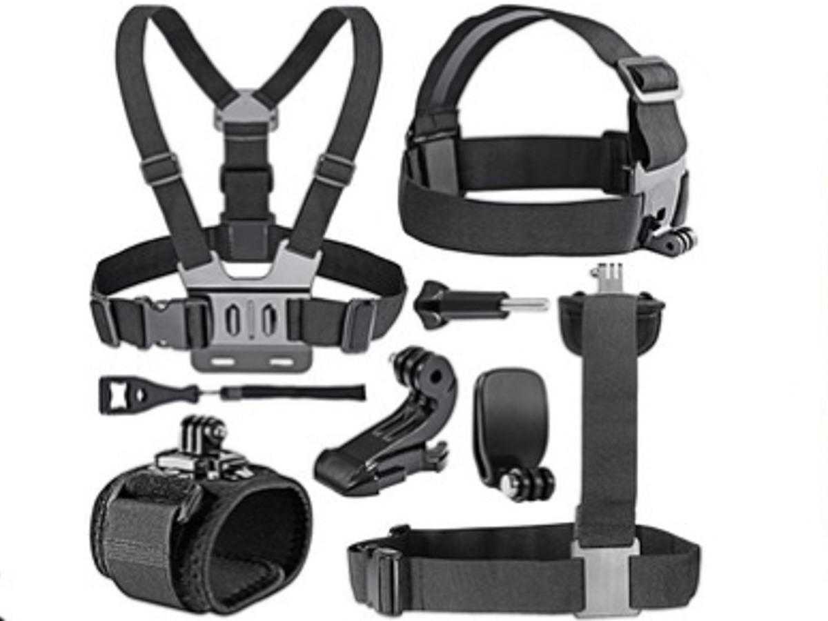 Action camera accessories - travel essentials