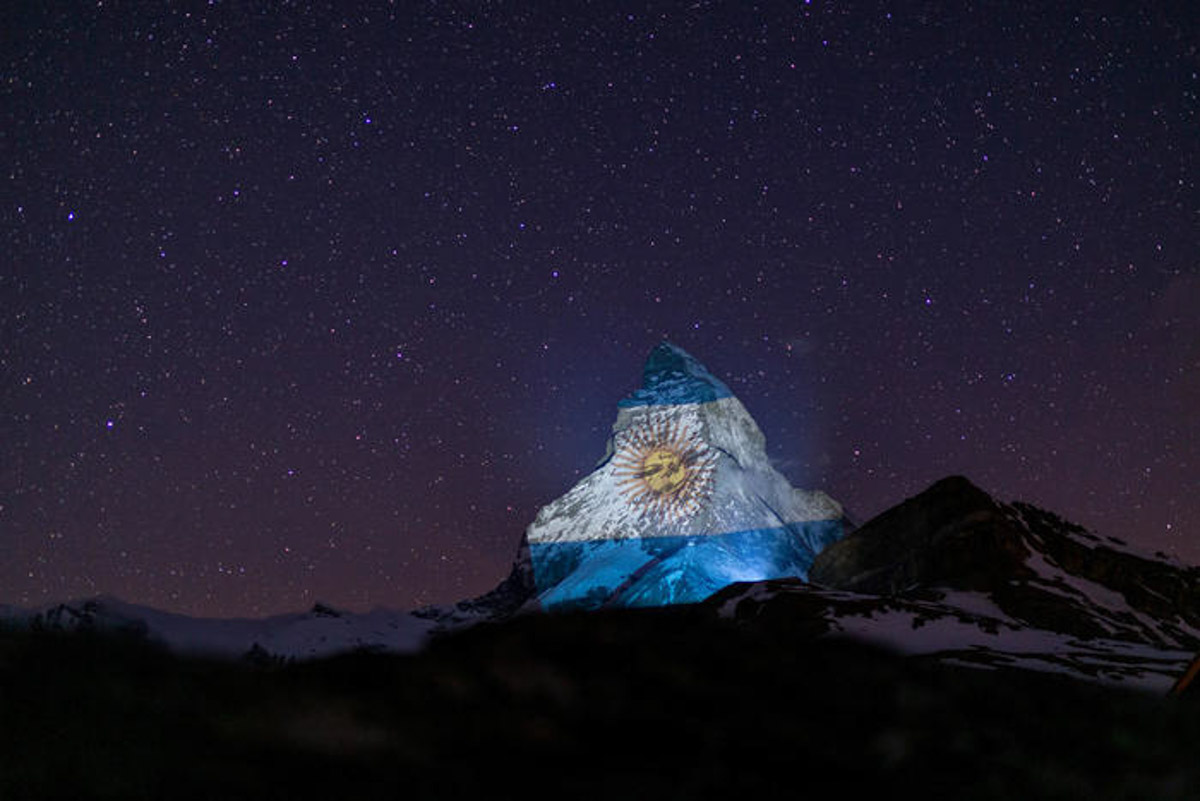 Argentina Flag - Switzerland Matterhorn-14