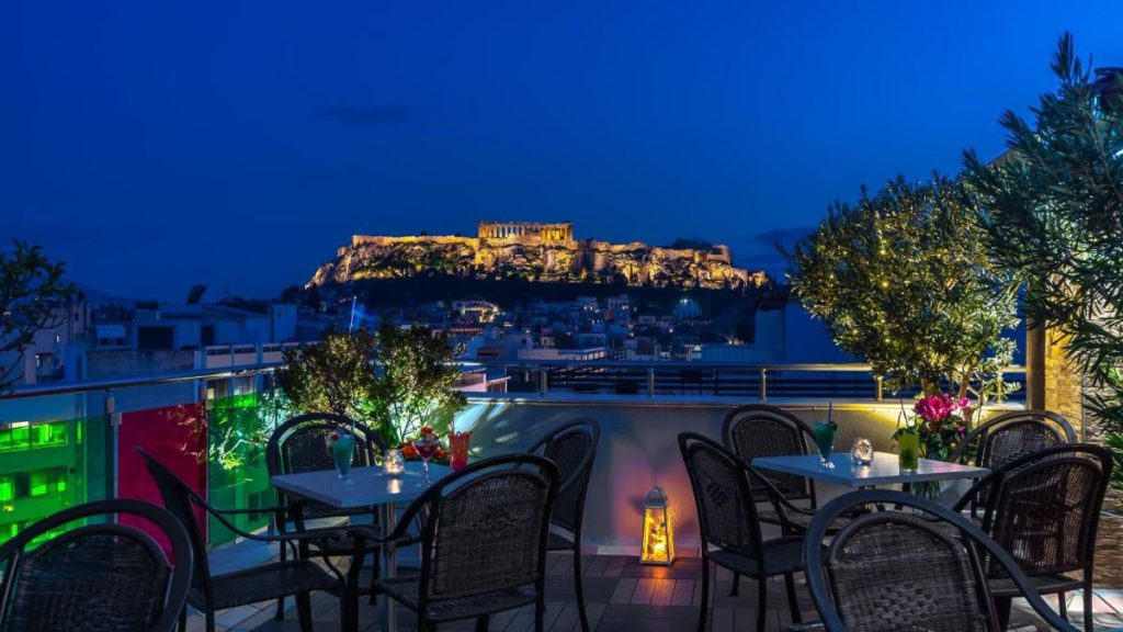 View of Acropolis at Attalos Hotel - Greece Accommodation