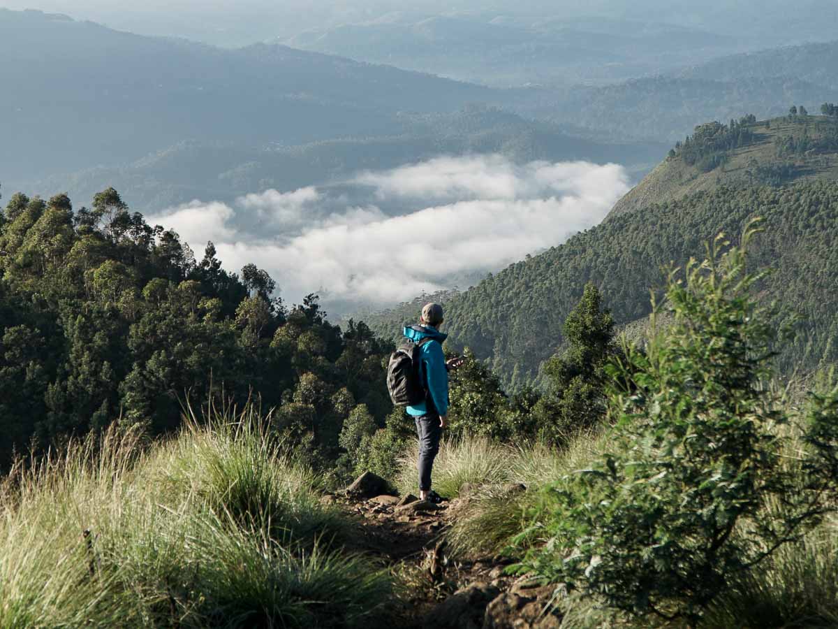 Man Hiking at Kolikkumalai Kerala India - Pre-Trip