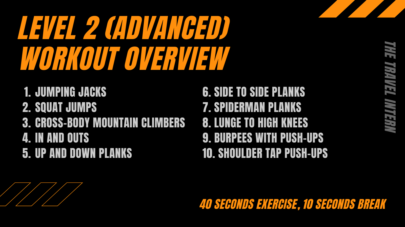 Level 2 Advanced Workout - Home Workouts