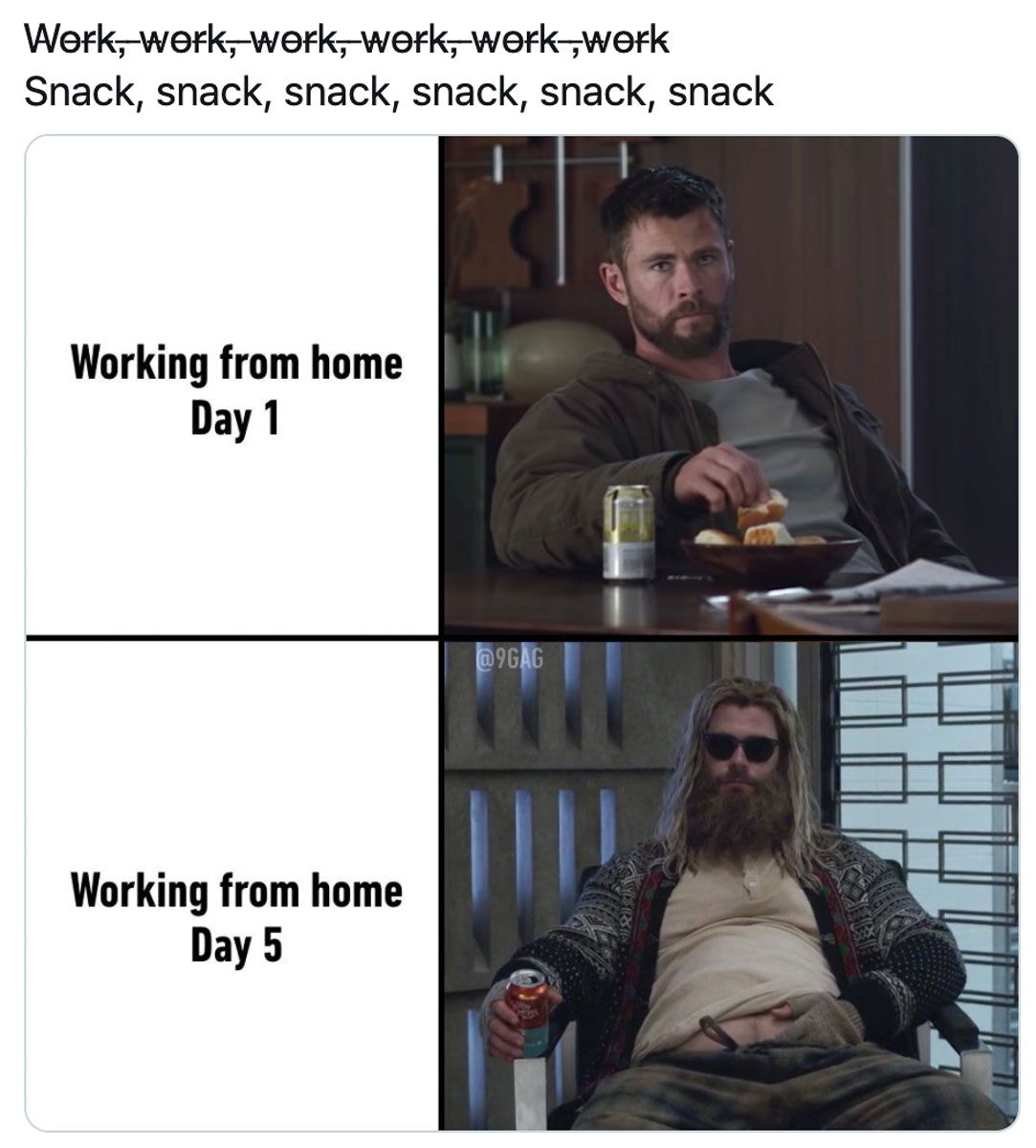 Nonstop WFH snacking - Working from home guide