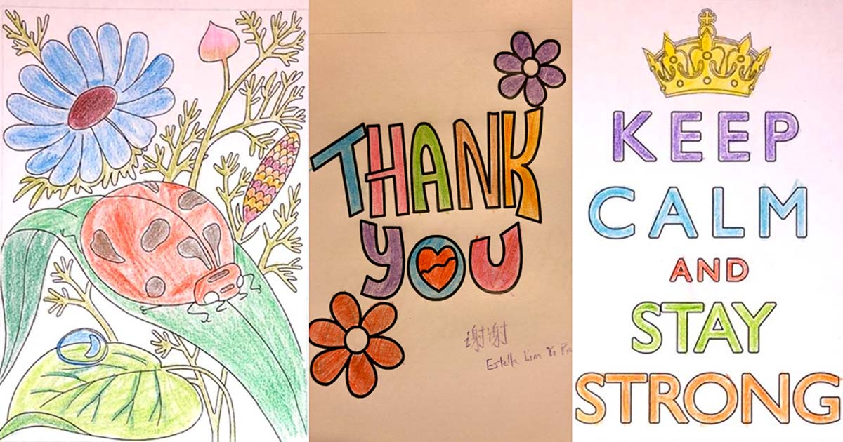 Singapore Cheerforthem.sg Drawings - Thank You COVID-19 Healthcare and Frontline workers