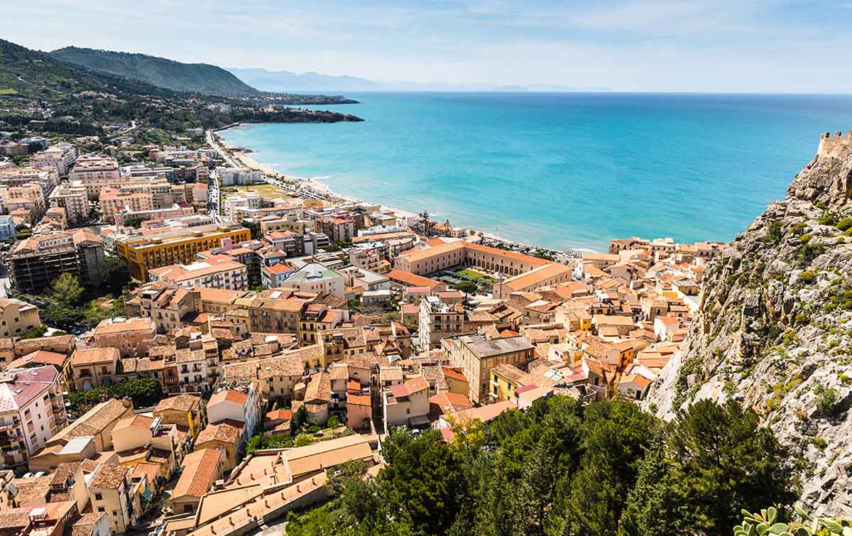 Lookout point in Sicily Italy