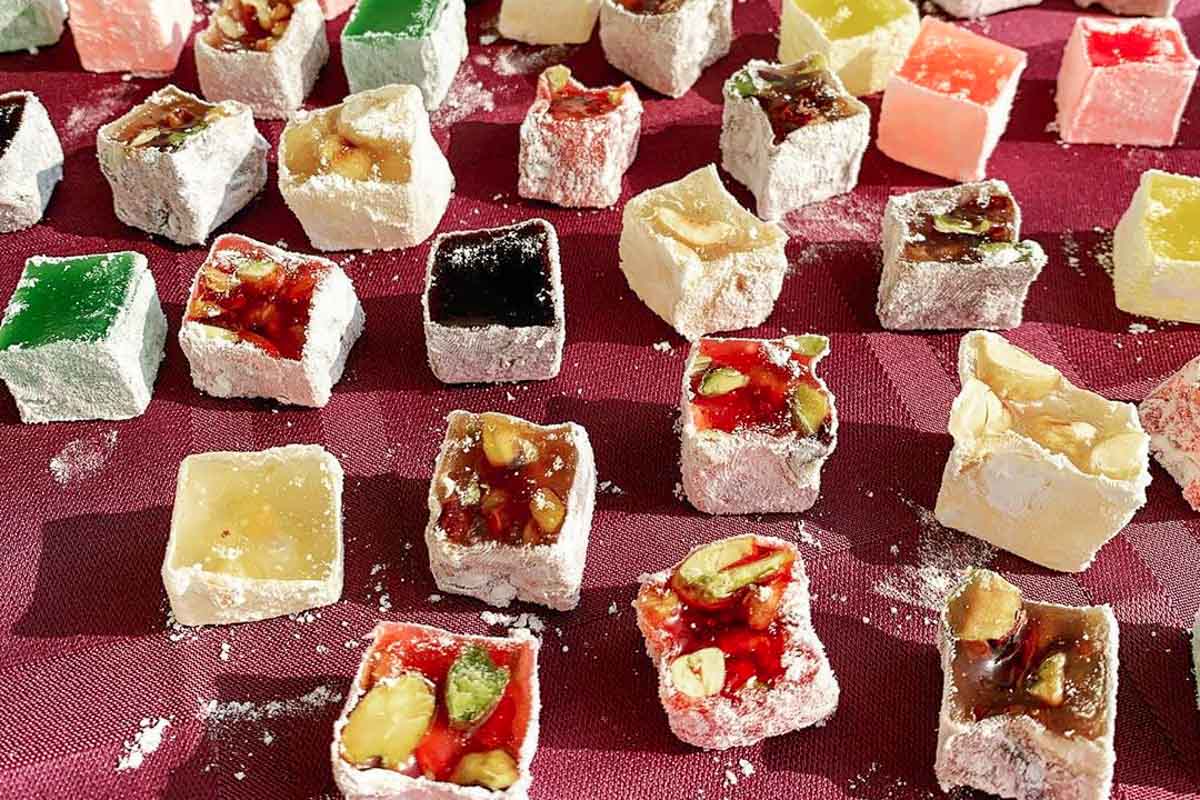 Turkish Delight snack from Turkey