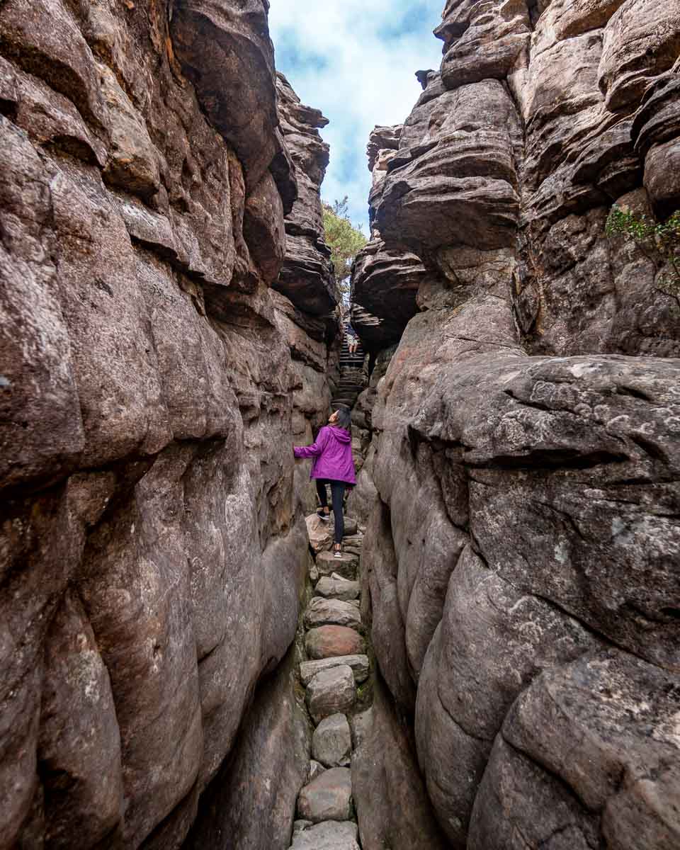 Cherie Walking through Grand Canyon at Grampians National Park - Instagrammable Victoria