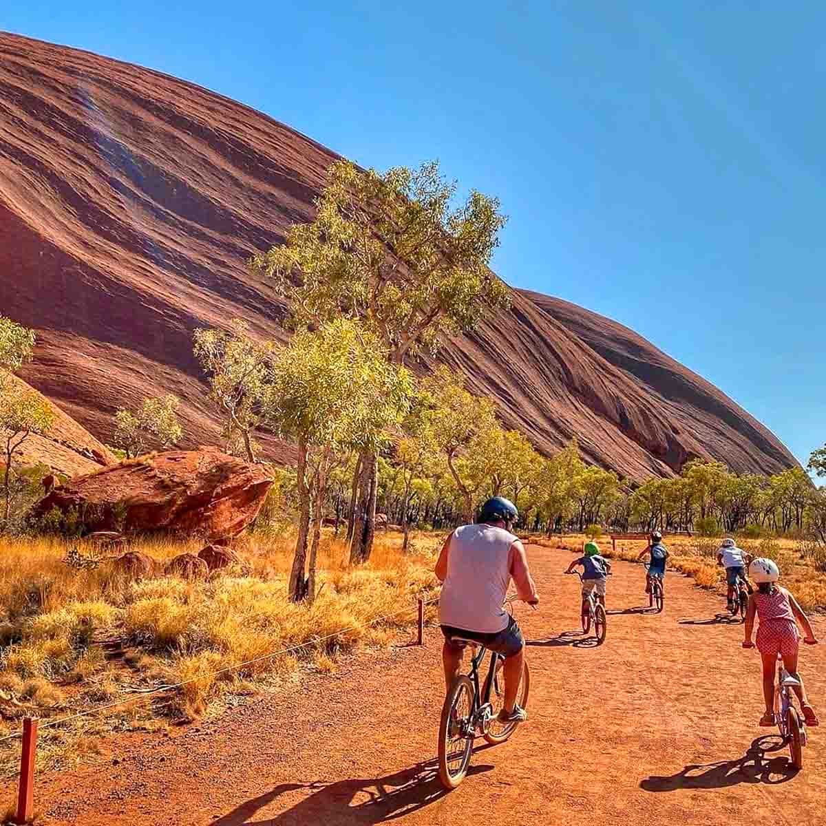 Cycling Past Uluru - Instagrammable Northern Territory Australia