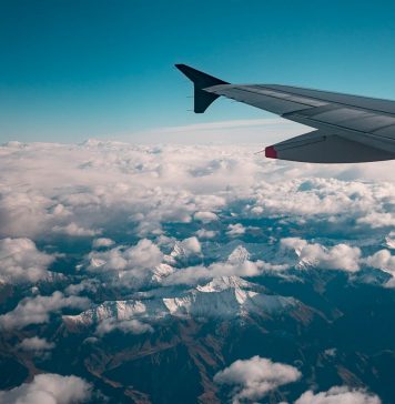 View from Flight Window - travelling after COVID-19