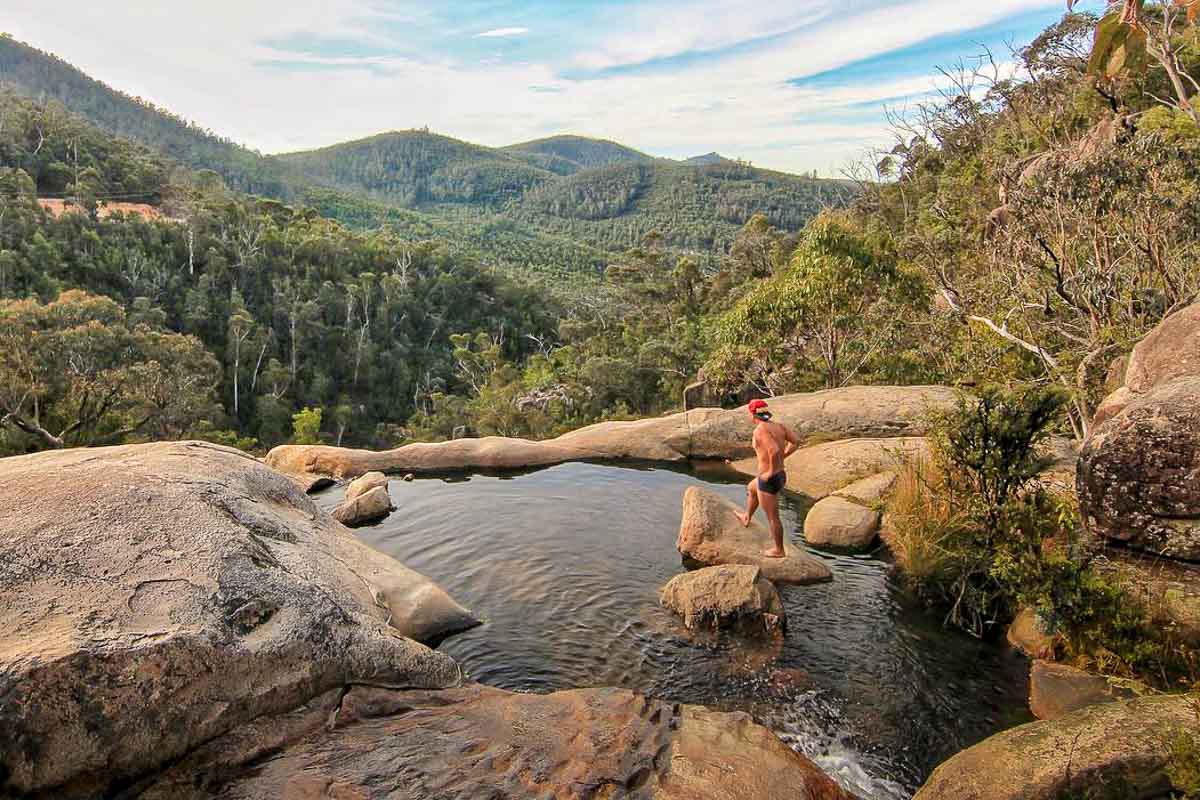 Person Chilling at Gibraltar Falls - Instagrammable Places to Visit in Australian Capital Territory