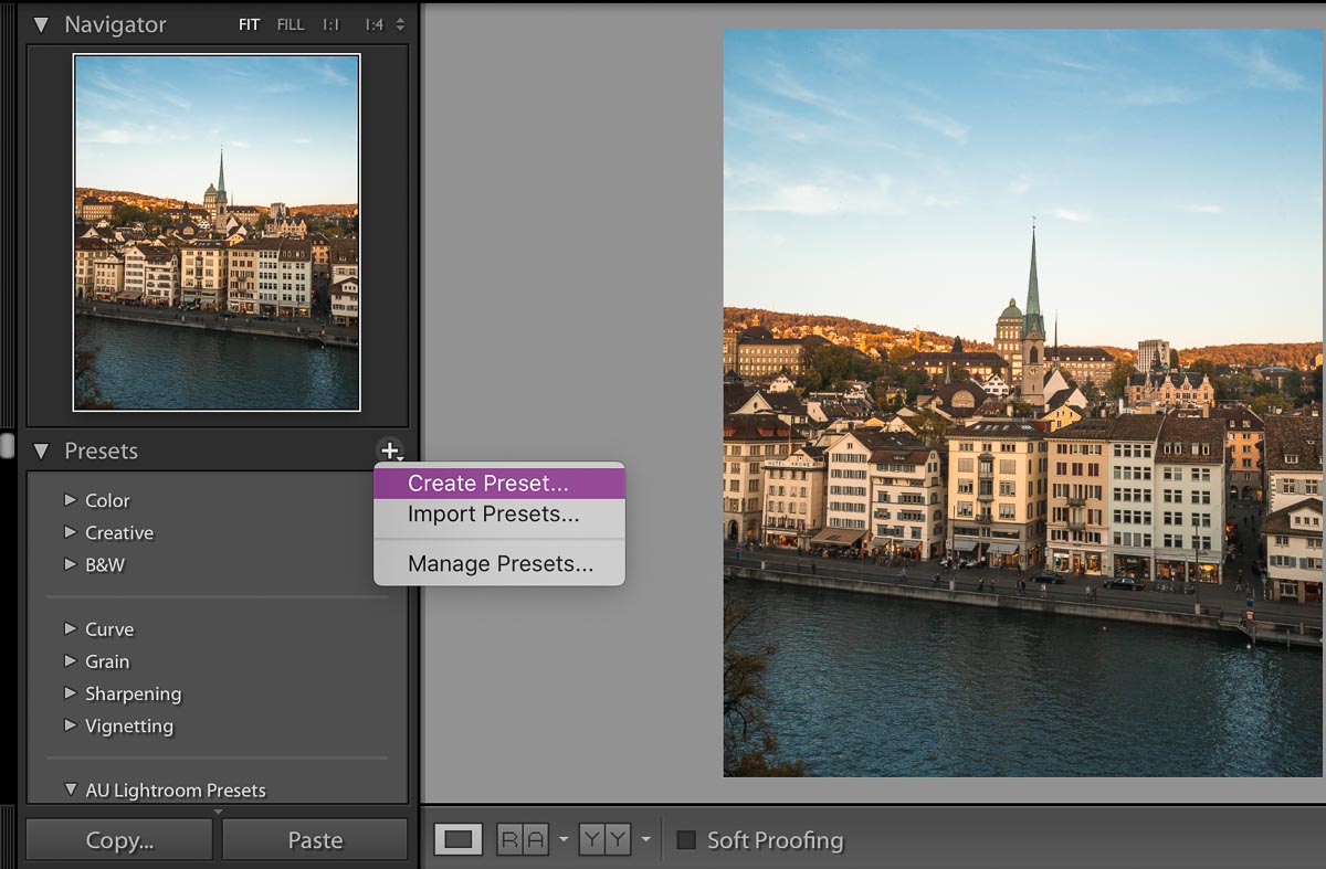 Saving a Preset - Lightroom Editing Travel Photos