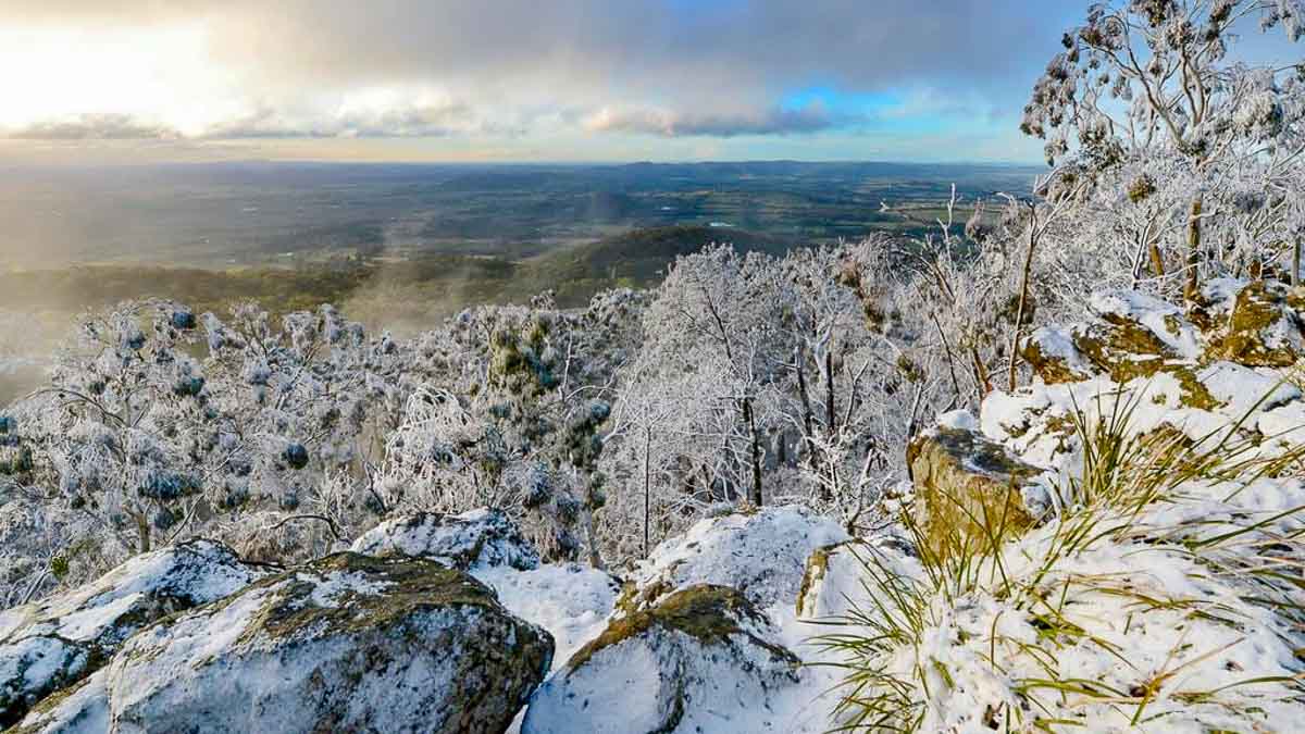Mount Macedon Snow-covered views - Lesser-Known things to do in Australia