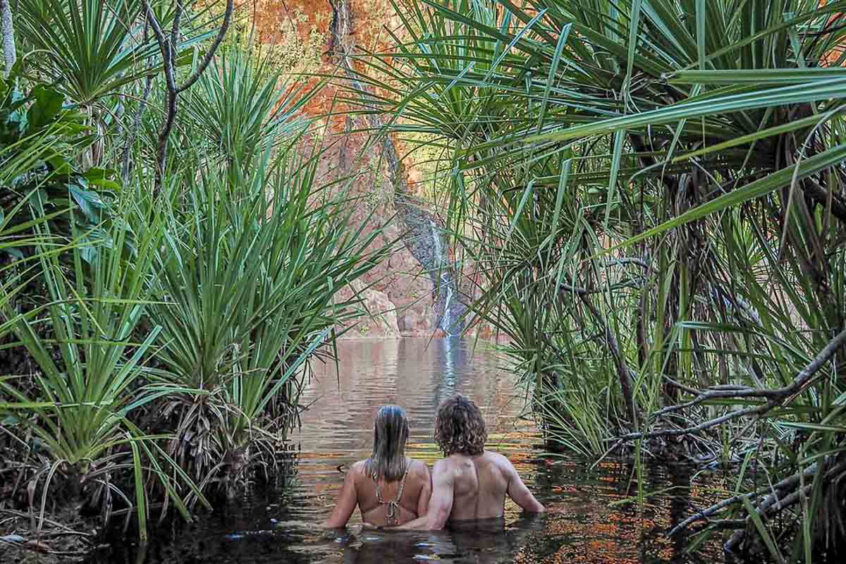 Swimming at Litchfield National Park Waterhole - Lesser-known things to do in Australia