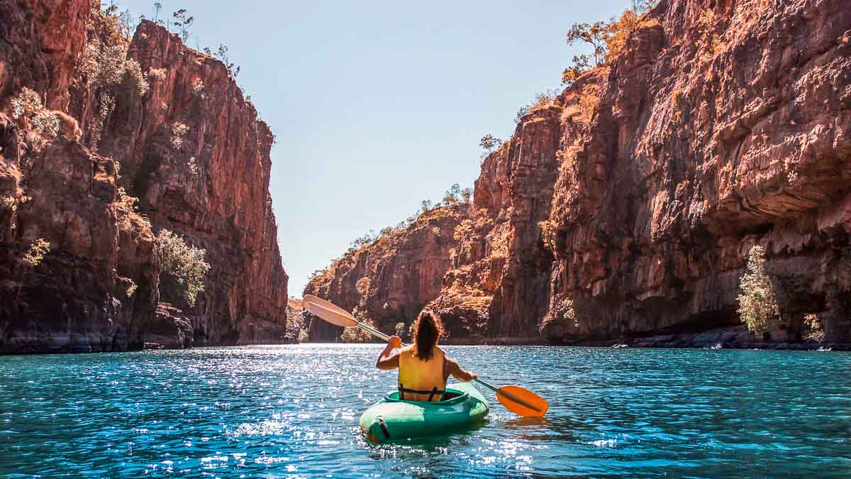 Canoeing at Nitmiluk National Park - Australia Road Trip Itinerary