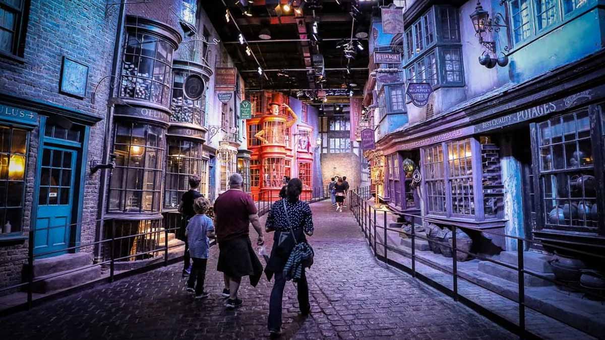 Recreated Set of Diagon Alley Warner Bros. Studio Tours Tokyo - New Attractions