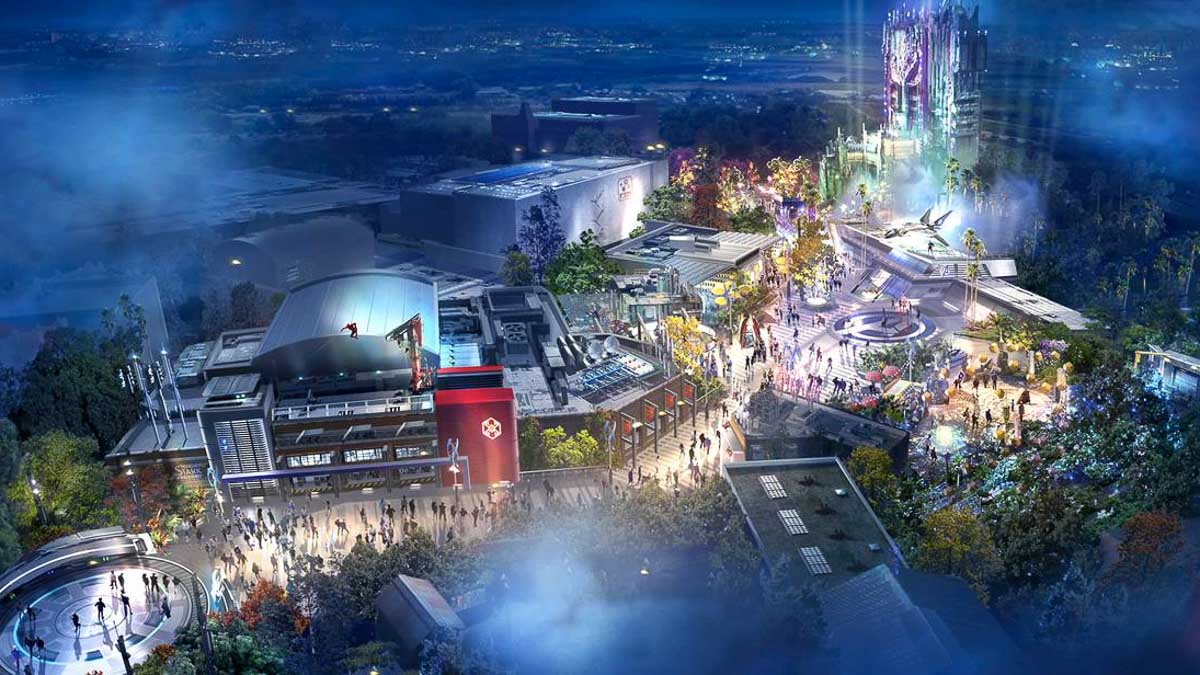 Artist Concept of Avengers Campus in Disney California Adventure Park - Travel Bucket List