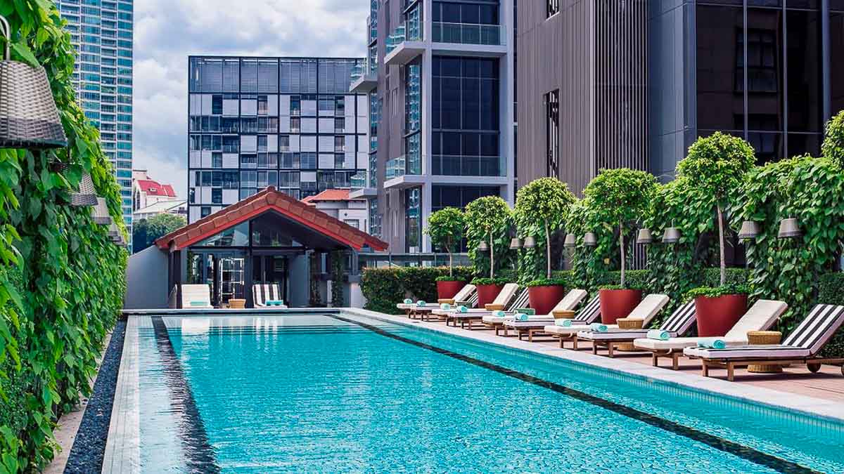 M Social Singapore Swimming Pool - Local Staycation Hotels