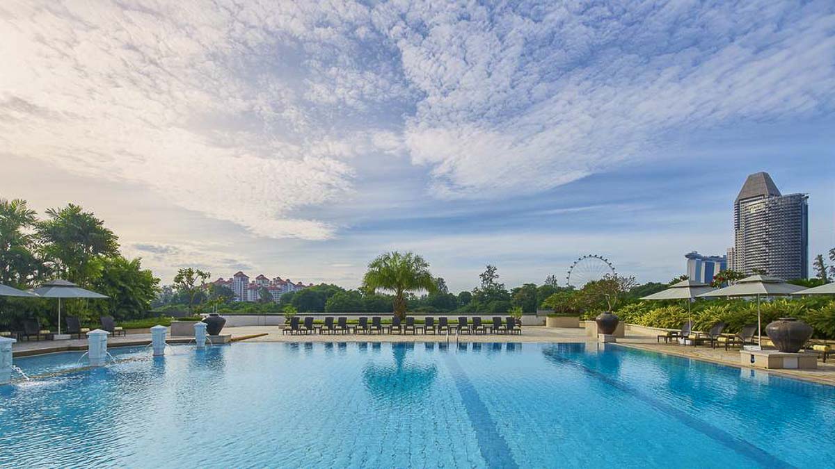 PARKROYAL on Beach Road Swimming Pool - Budget Singapore Staycation Ideas