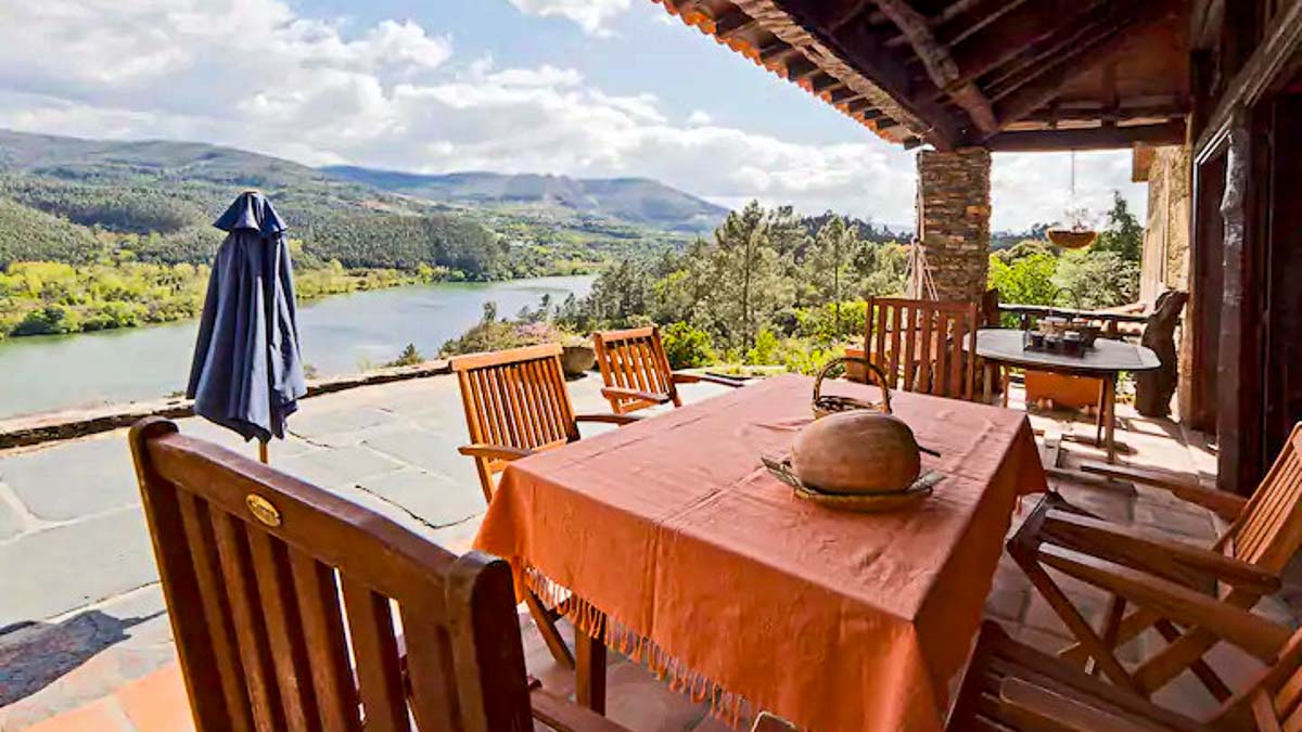 Penafiel Portugal Rustic Countryside Villa Airbnb Terrace - Dream Homes