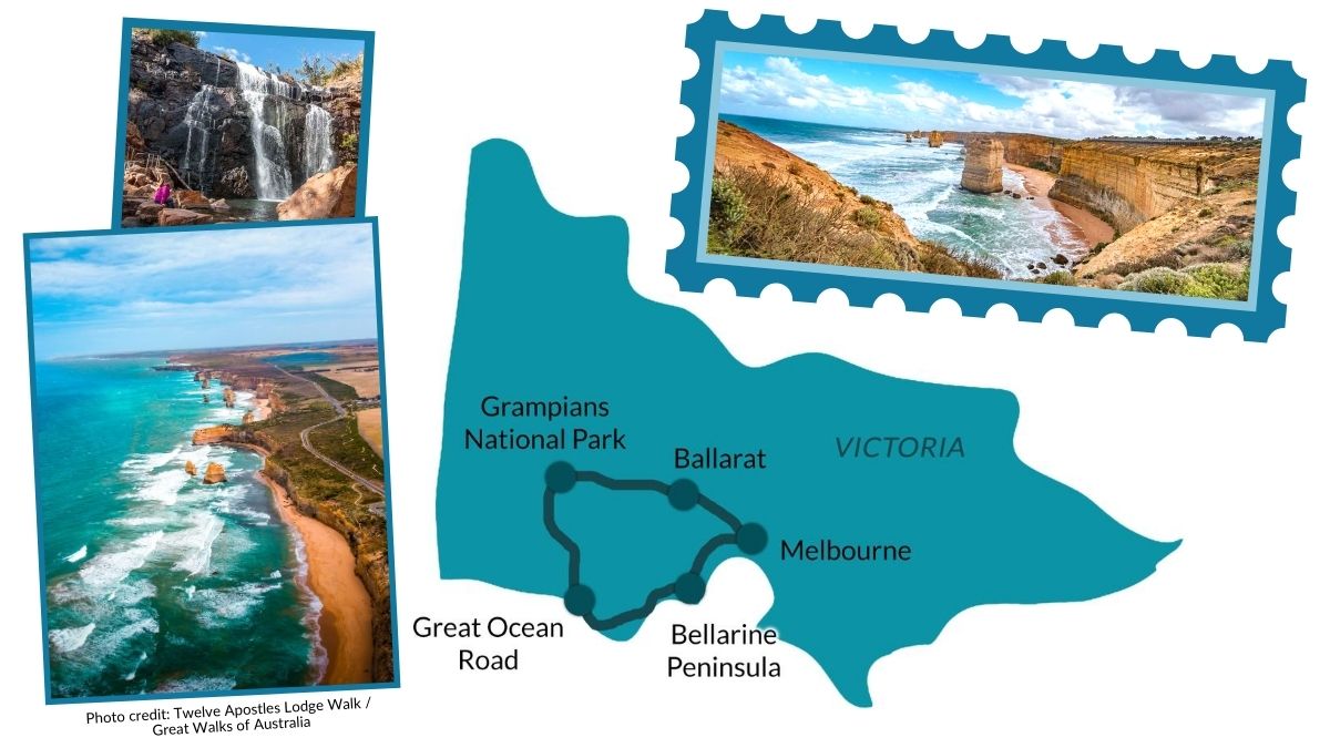 Victoria Great Southern Touring Road Trip Itinerary Map