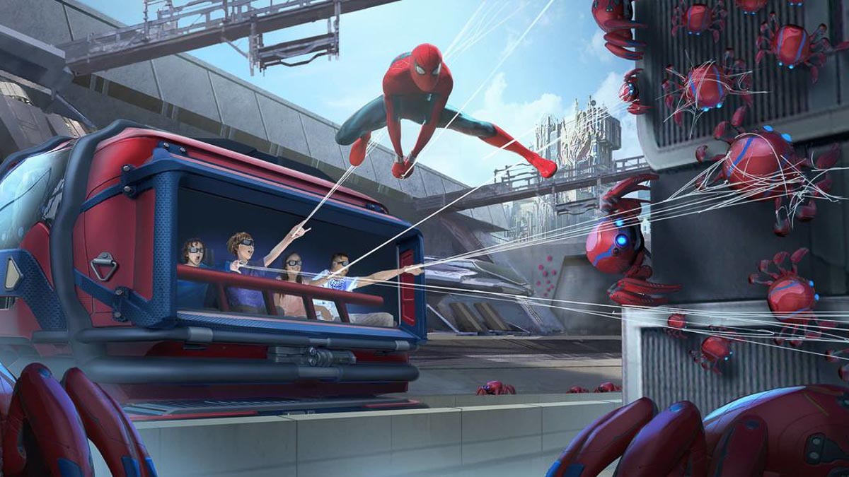 WEB Slingers Spider-man Adventure Avengers Campus Disney California Adventure Park - New Attractions