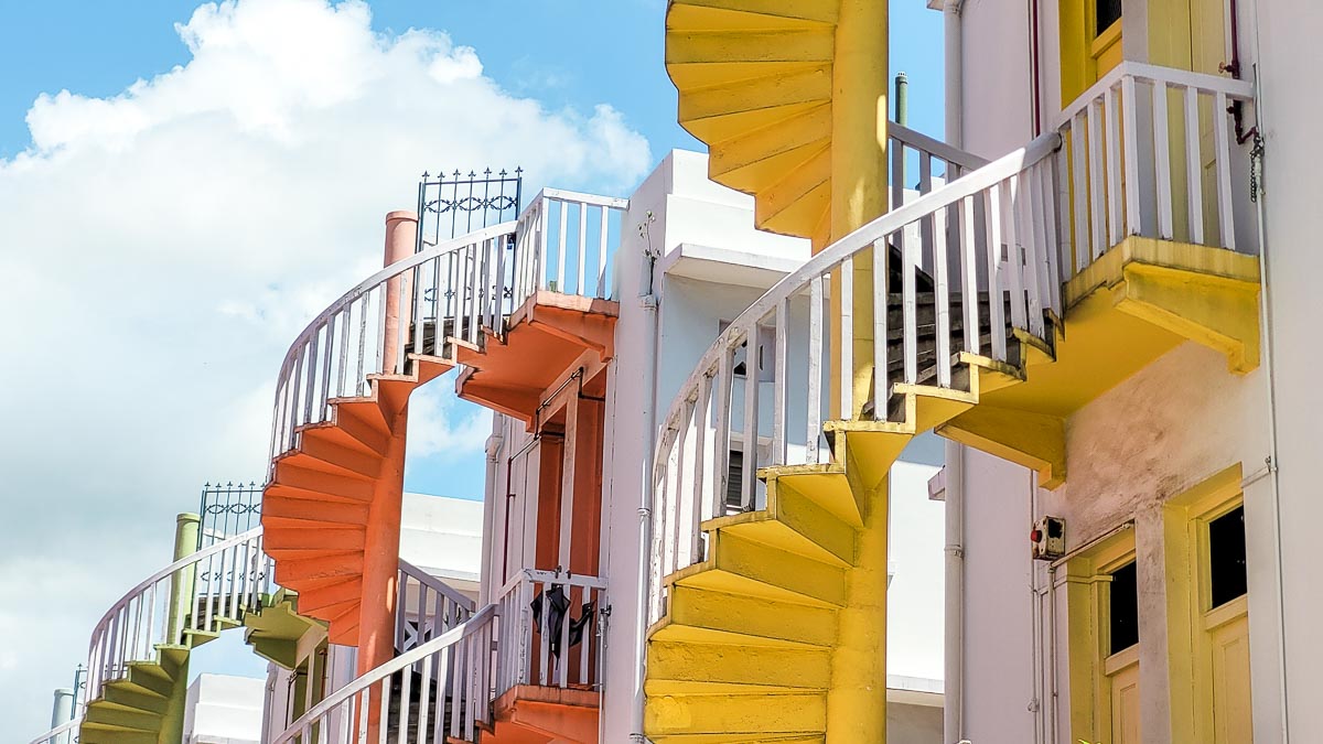 Rainbow Spiral Staircases - Singapore Itinerary 
