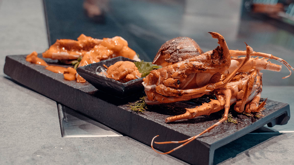 Lobster and Uni at HIDE MASA