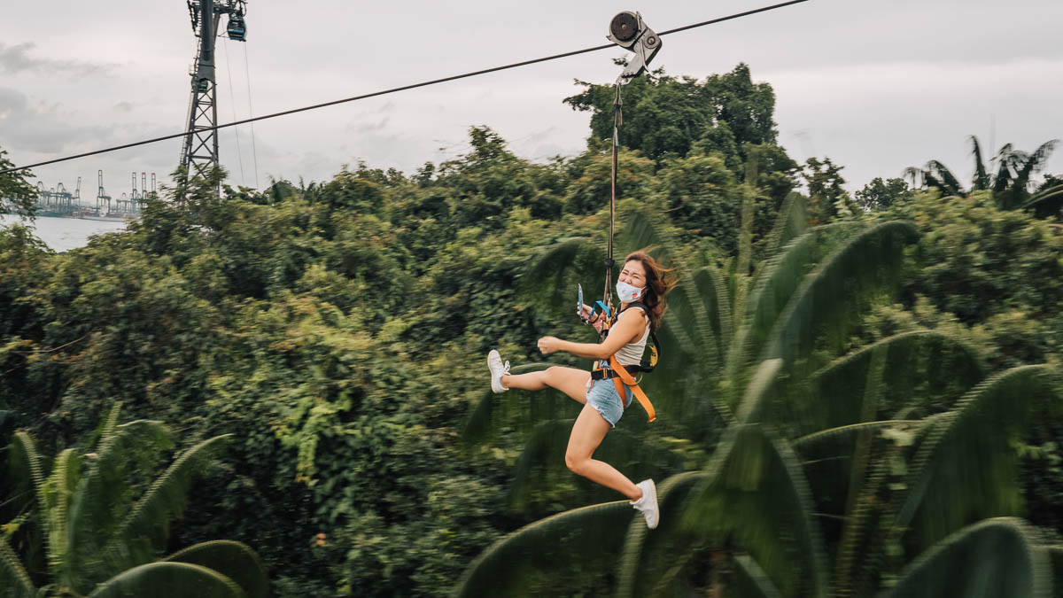 Mega Zip Sentosa - Things to do on a date in Singapore