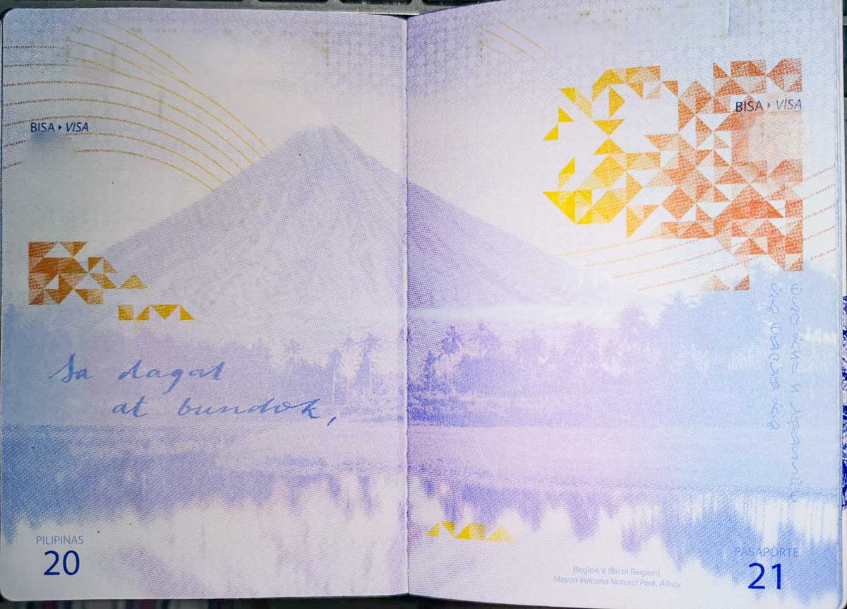 Philippines Passport inner page
