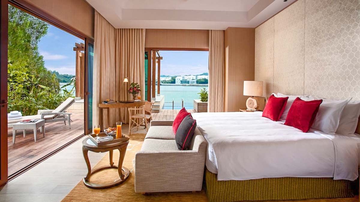 Resort World Sentosa Beach Villa Bedroom - Singapore Staycations for Couples