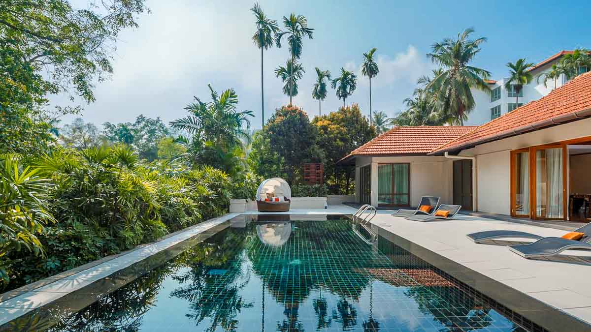 Sofitel Sentosa Outdoor Private Pool like a Bali Villa - Bali-esque Hotel in Singapore