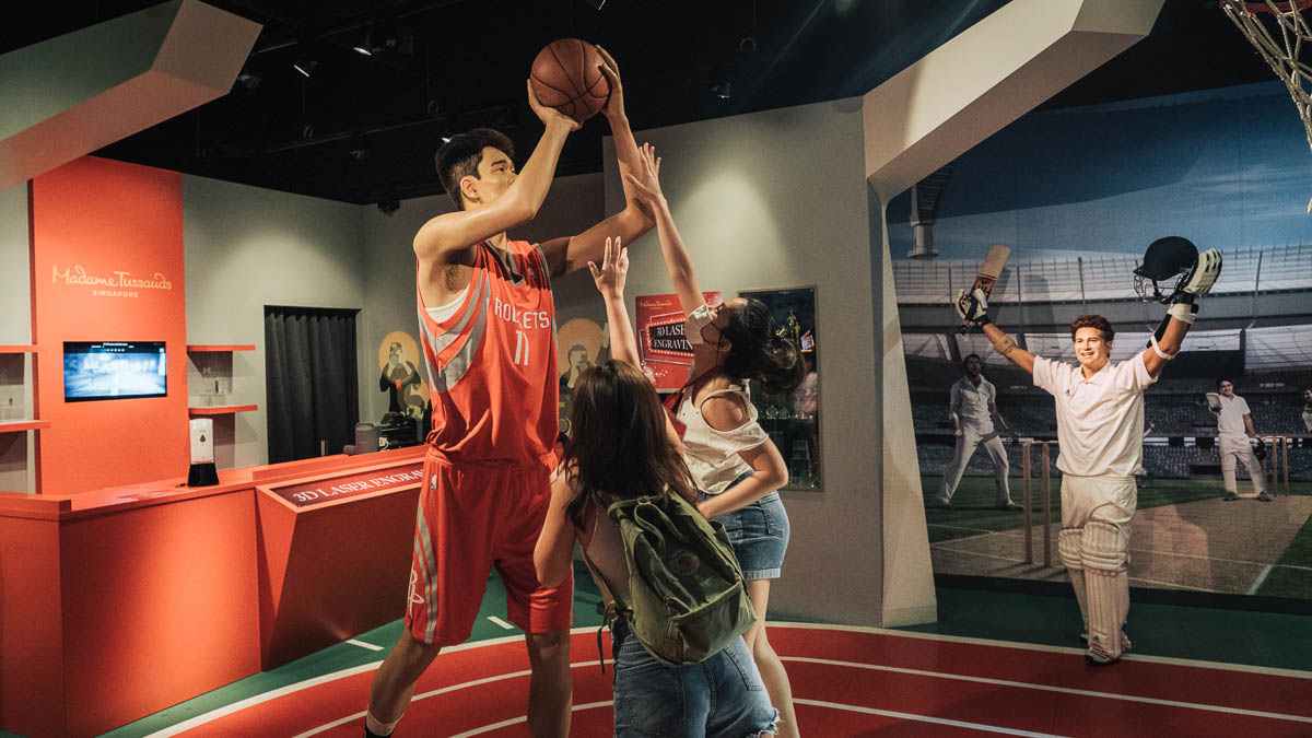 Yao Ming at Madame Tussauds Singapore - Things to do in Singapore