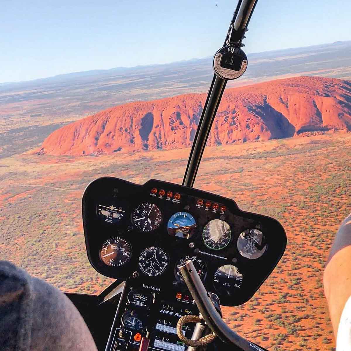 Helicopter Ride over Uluru Australia Landmark - Travelling in Northern Territory