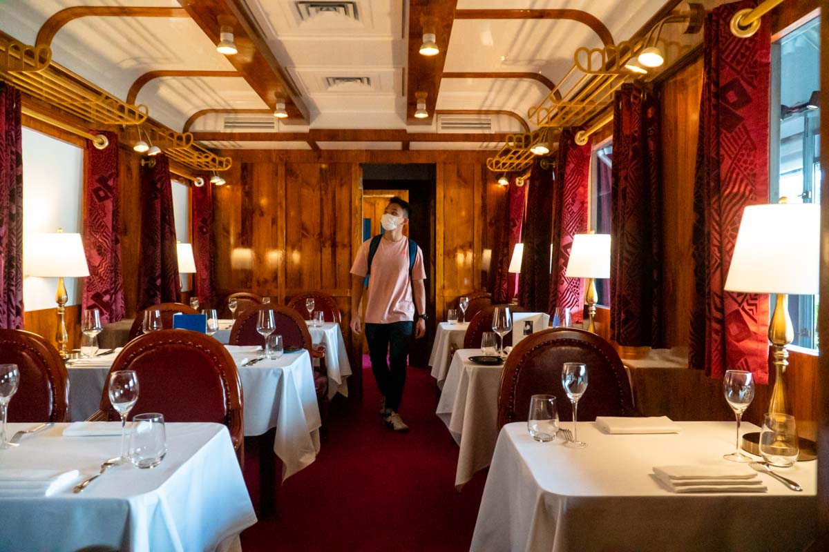 Replica Restaurant Dining Car at Orient Express Exhibition Singapore