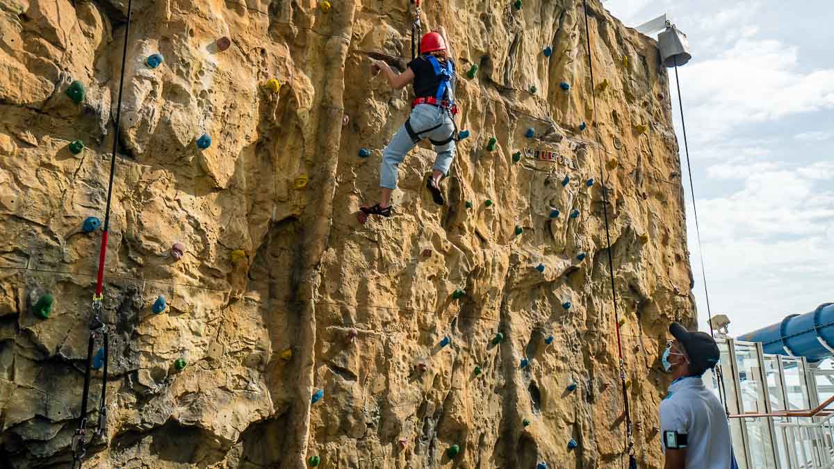 Rock Climbing Wall - Things to do on the Genting World Dream