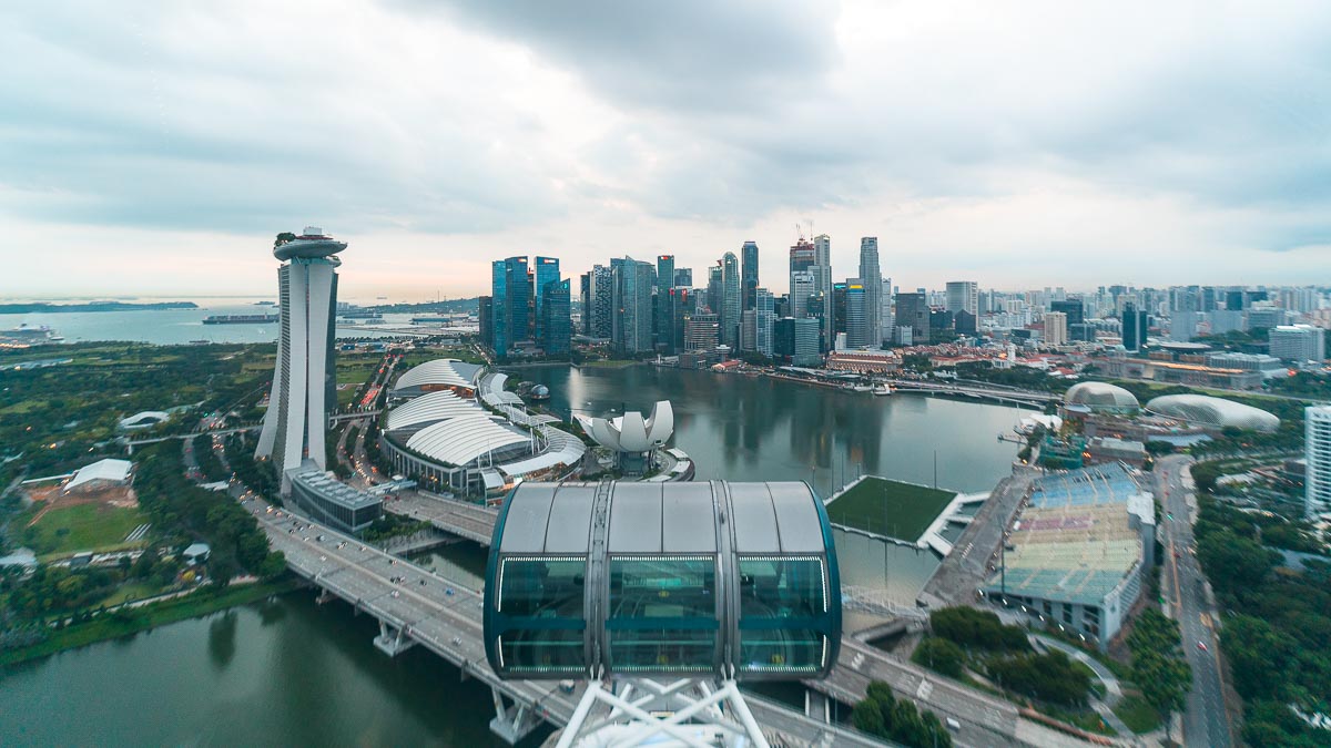 View from Singapore Flyer