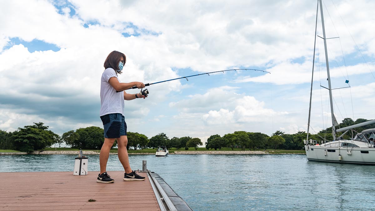 Fishing at Lazarus Island