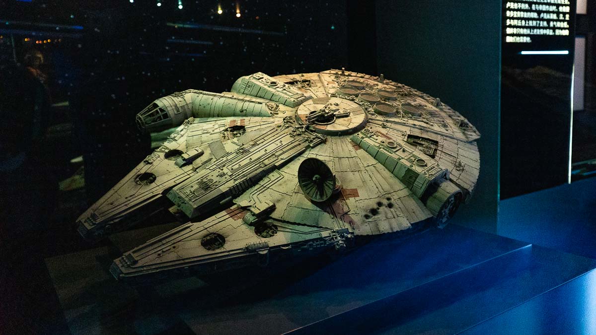 Millennium Falcon Model - Star Wars Identities Art Science Museum