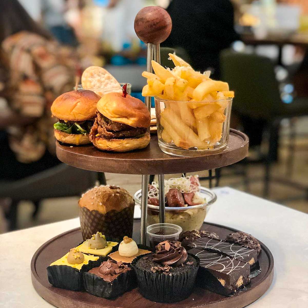 Cedele Afternoon High Tea Food Tier - Staycation in Singapore