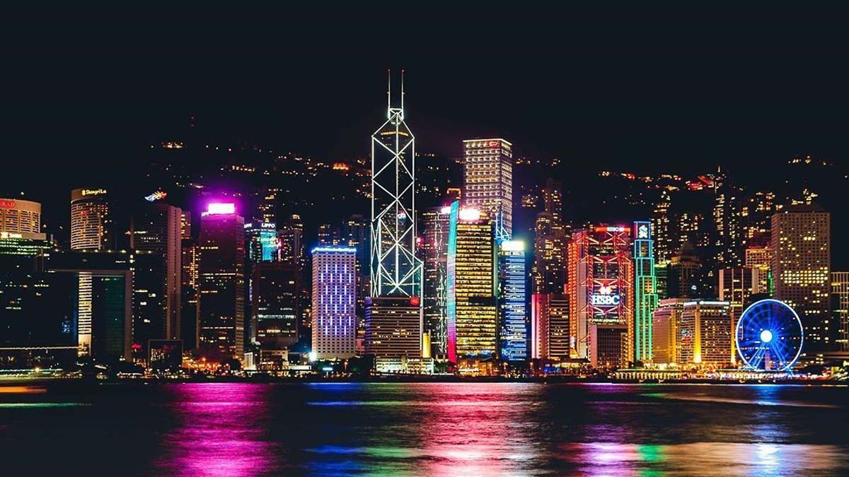 Hong Kong City Skyline at Night - Post-COVID Travel Bucket List