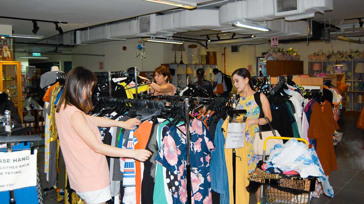 People thrifting at megastore — Things To Do Singapore