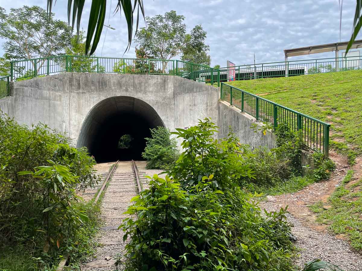Tunnel Under Bus stop Opp Maju Camp - Hiking Clementi Forest in Singapore